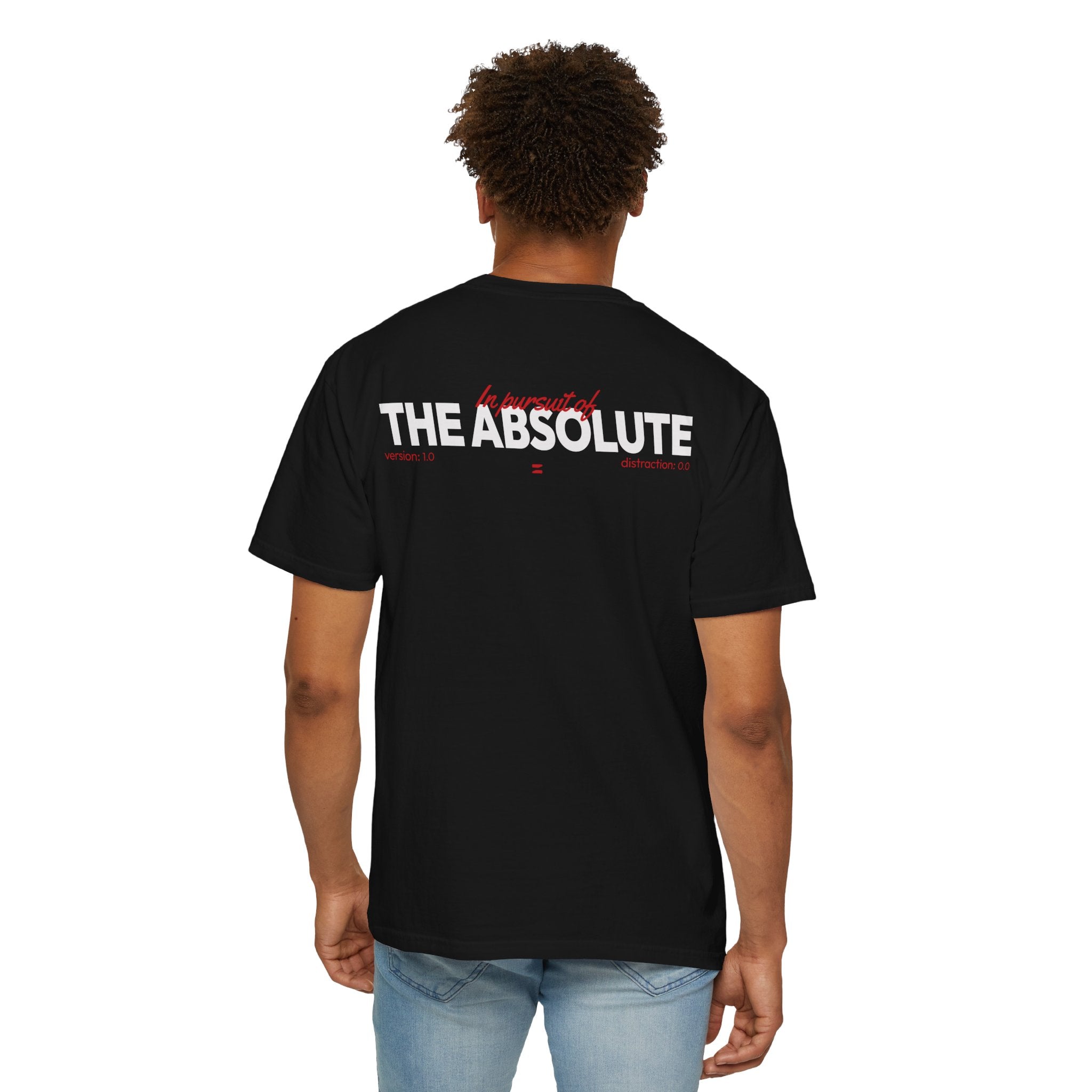 Man wearing Black t shirt
